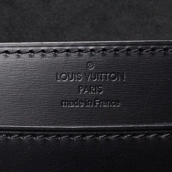 Louis Vuitton Black Leather Python Chain Louise Iris Blossom Clutch Bag - Picture 10 of 12